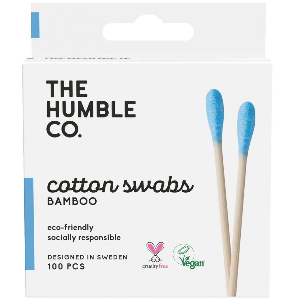 Bamboo and Organic Cotton Swabs (BLUE)