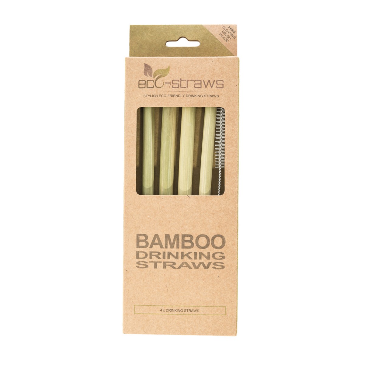 Straight Straws from Natural Bamboo (215mm)